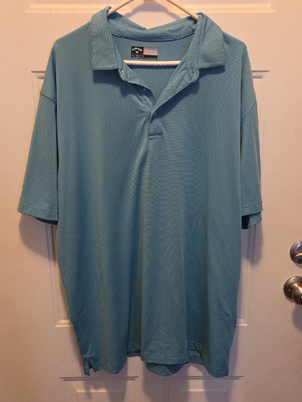 Callaway Light Blue Men's Golf Polo - Short Sleeve Performance
